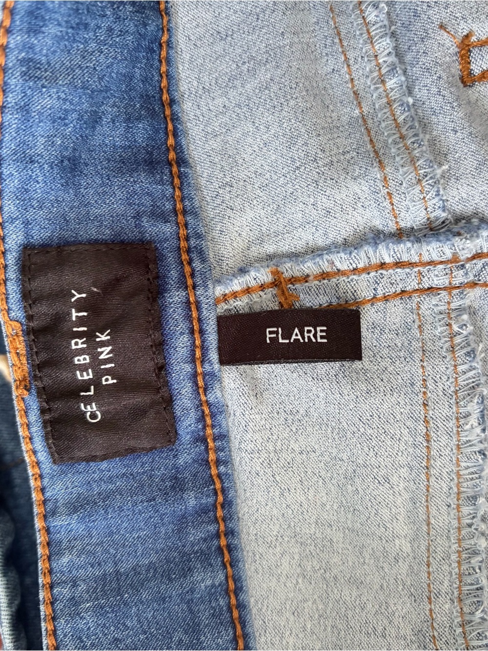 Celebrity Pink Flare Denim Jeans Button Fly - 32 - Picture 3 of 4